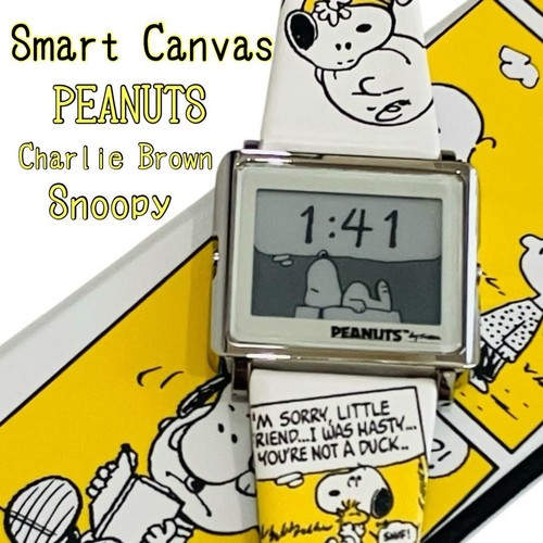 Epson Smart Canvas PEANUTS Snoopy & Charlie Brown Watch / Vintage / Japan