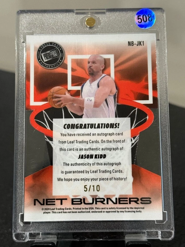 Queimadores de rede de folhas 2024 Jason Kidd automático / 10 NB-JK1 - Imagem 2 de 4