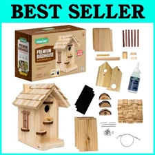 DIY Birdhouse Kit – Premium Wooden Birdhouse for All Ages & Skill Levels