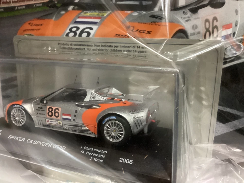 IXO  SPYKER C8 SPYDER GT2R   24h LE Mans 2006 die-cast 1/43, Nuova in teca - Immagine 4 di 4