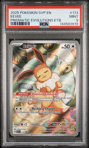 2025 POKEMON SVP EN-SV BLACK STAR PROMO #173 EEVEE PSA 9