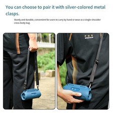 Thick Silicone Cover with Adjustable Strap for JBL Flip 7 Speaker Protection