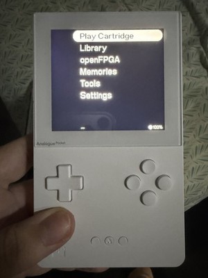 LIGHTLY USED - Analogue Pocket w/ Worfty Hard Case & Analogue USB C Cable