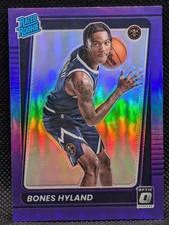 2021-22 Donruss Optic #194 Bones Hyland Purple
