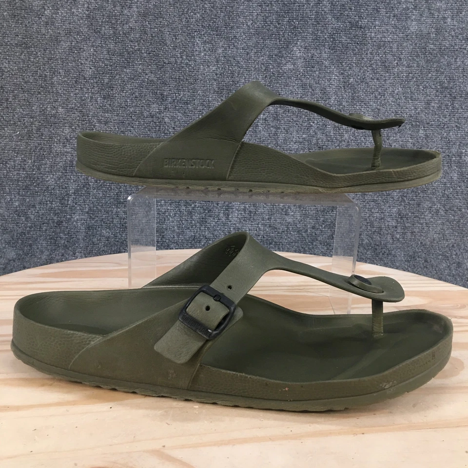 Sandalias Birkenstock Para Hombres 46 Verde Oliva Giza EVA Tanga Chanclas Informales Hebilla Foto 2 de 4