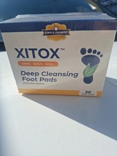 Xitox Deep Cleansing Foot Pads W/Mint Aroma 30 Pads To A Box. Pull Out Toxins