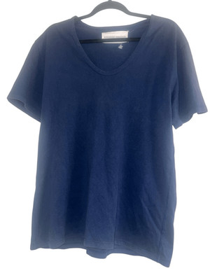 Alexander Yamaguchi Short Sleeve Navy Crewneck Sz Large Tee