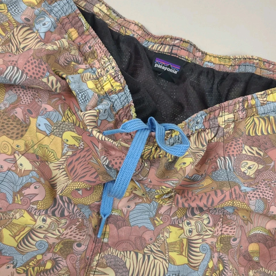 Patagonia Baggies Shorts Mens XL 7" Inseam Animal Graphic Print Lined 58035 - Image 4 of 4