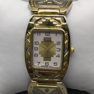 Vintage Xanadu Southwest Watch Women 29mm Silver Gold Tone  display picture 2