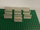 LEGO Vintage 10x Fence Barrier Grill Crossing X 1x4x2 White 3185