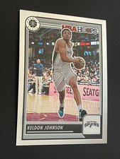 2023-24 Panini Hoops Premium Stock Keldon Johnson #118 Base Card Spurs