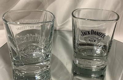 Jack Daniels Old No. 7 Embossed 8oz Square Whiskey Rocks - Set of 2