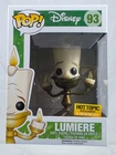 Funko Pop DISNEY BEAUTY AND THE BEAST Lumiere GITD #93 Protector NEW VAULTED HT