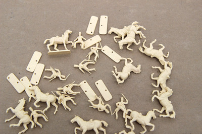 ESCI 1/72 British Scots Greys Cavalry Open Lot of 12 Figures & Horses #217