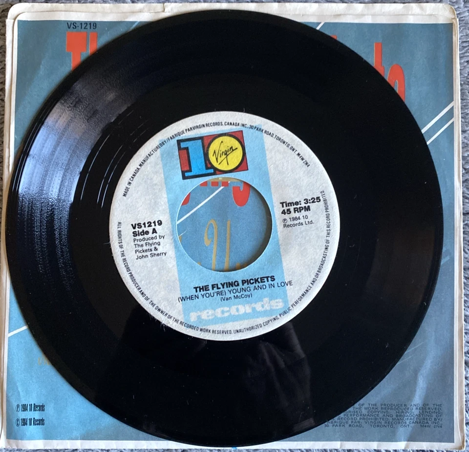 45 RPM The Flying Pickets When Your Young&Who's That Girl 7" Excellent  Vinyl - Image 2 of 4