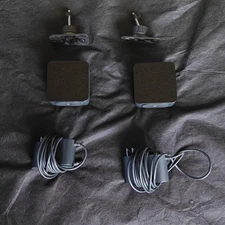 Pair Of HTC Vive VR Base Station 1.0 Lighthouse With Power Adapter And Mounts