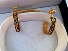 Anframa Damascene Bracelet and Earrings Set-Bird and Flower Motif — photo 3