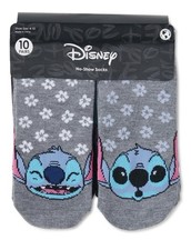 Disney Lilo Stitch Women's No Show Socks, 10-Pack Size 4-10