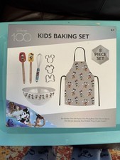 Disney Mickey And Minnie Mouse 8-Piece Kids Baking Set 100th Anniversary NIB