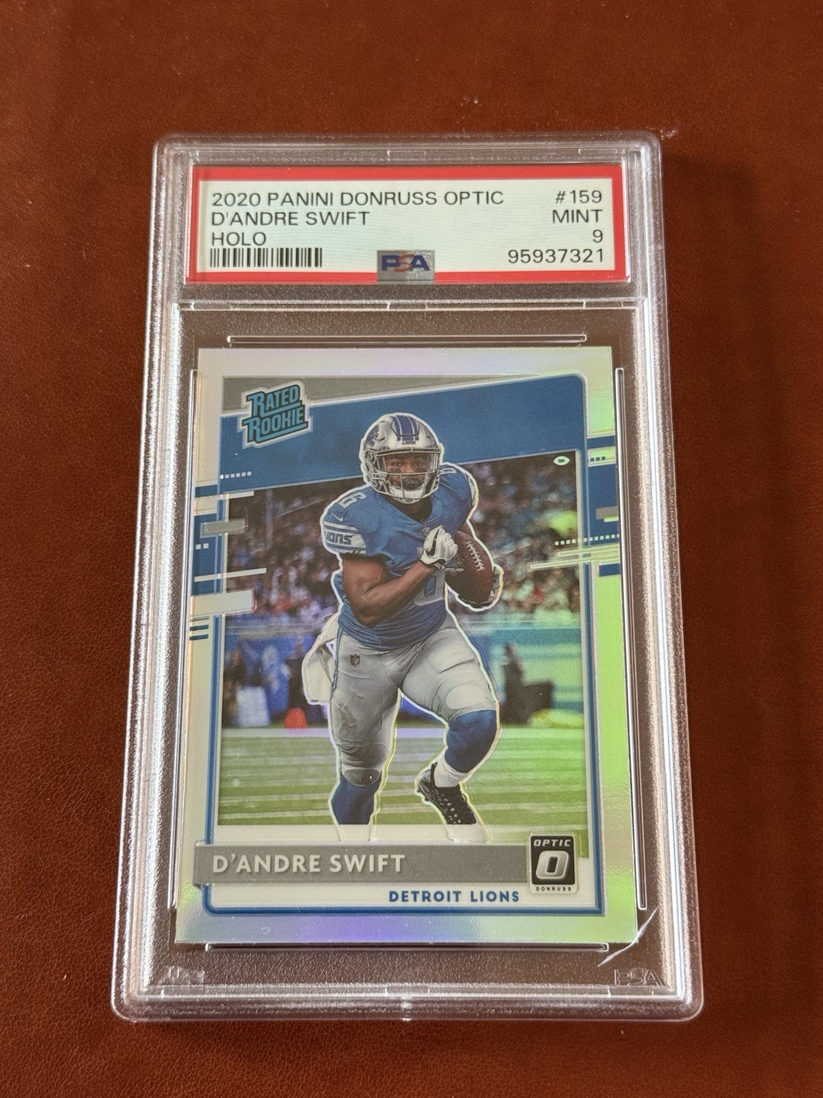 2020 Panini Donruss Optic - Rated Rookies D'Andre Swift #159 Holo Prizm (RC)