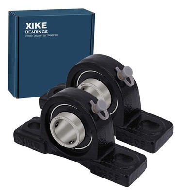 2 Pcs UCP205-15 Pillow Block Bearings ID 15/16'', Heavy Load Types Solid Base ...