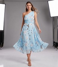 Light Floral Blue Maxi Dress   Size Medium | ...
