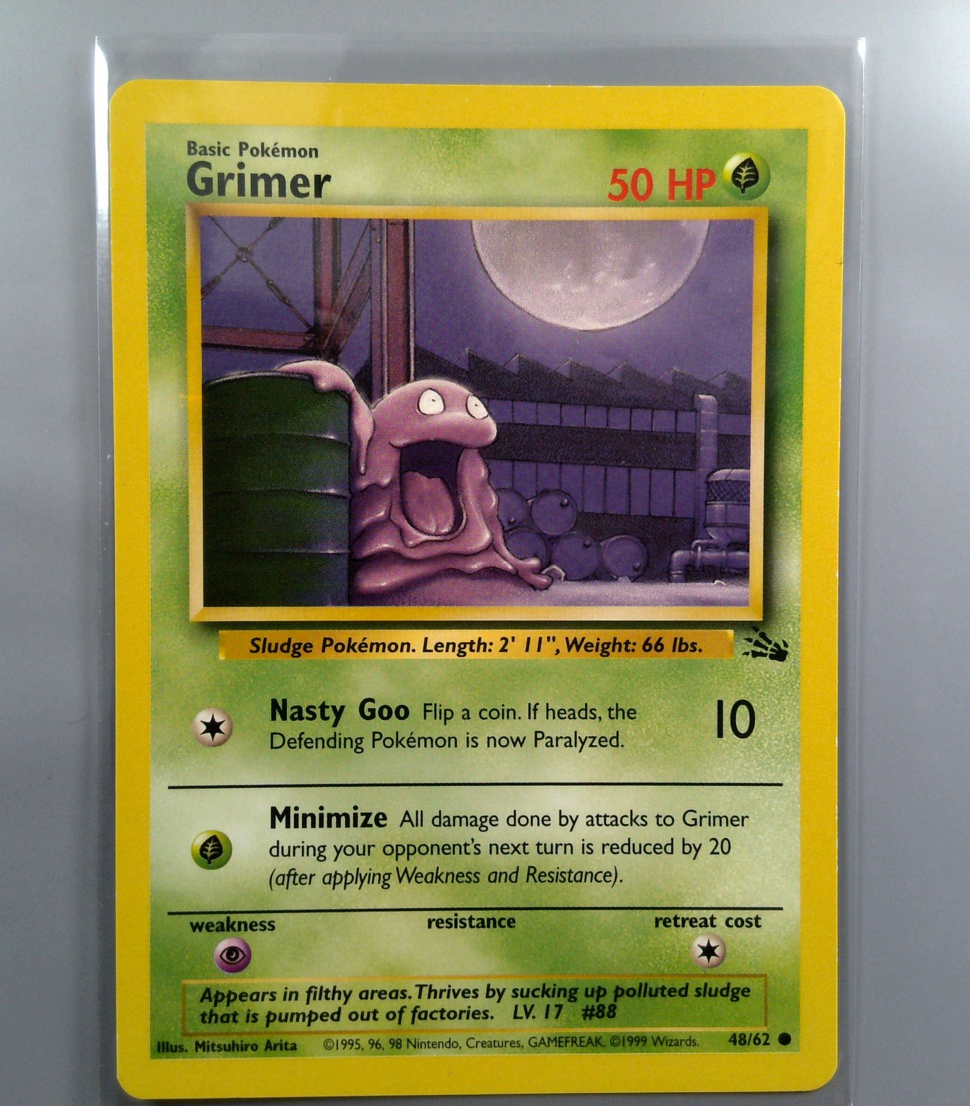 Pokemon TCG Grimer 48/62 Fossil LP