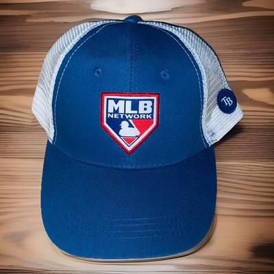 Tampa Bay Rays MLB Network Trucker Hat Cap Adjustable Snapback Hat Cap Mesh NEW