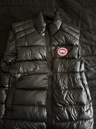 Canada Goose Men’s Black Down Puffer Jacket Full Zip Stand Collar Size 2