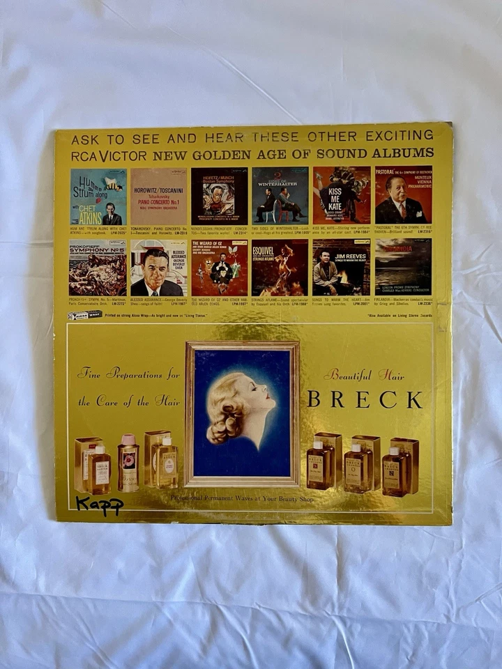 RCA Victor SP-33-50 Breck Beautiful Hair Promo LP 1950s Hi-Fi Golden Age Rare - Image 2 of 4