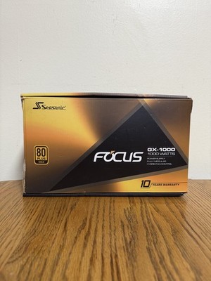 Seasonic FOCUS GX-1000W 80 Plus Gold Power Supply- Great condition, great item
