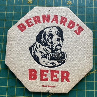 Bernard’s Brewery Beer Mat Cat no 4 1951