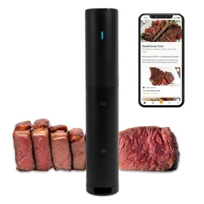 Smart Meat Thermometer & App for Perfectly Cooked Steak