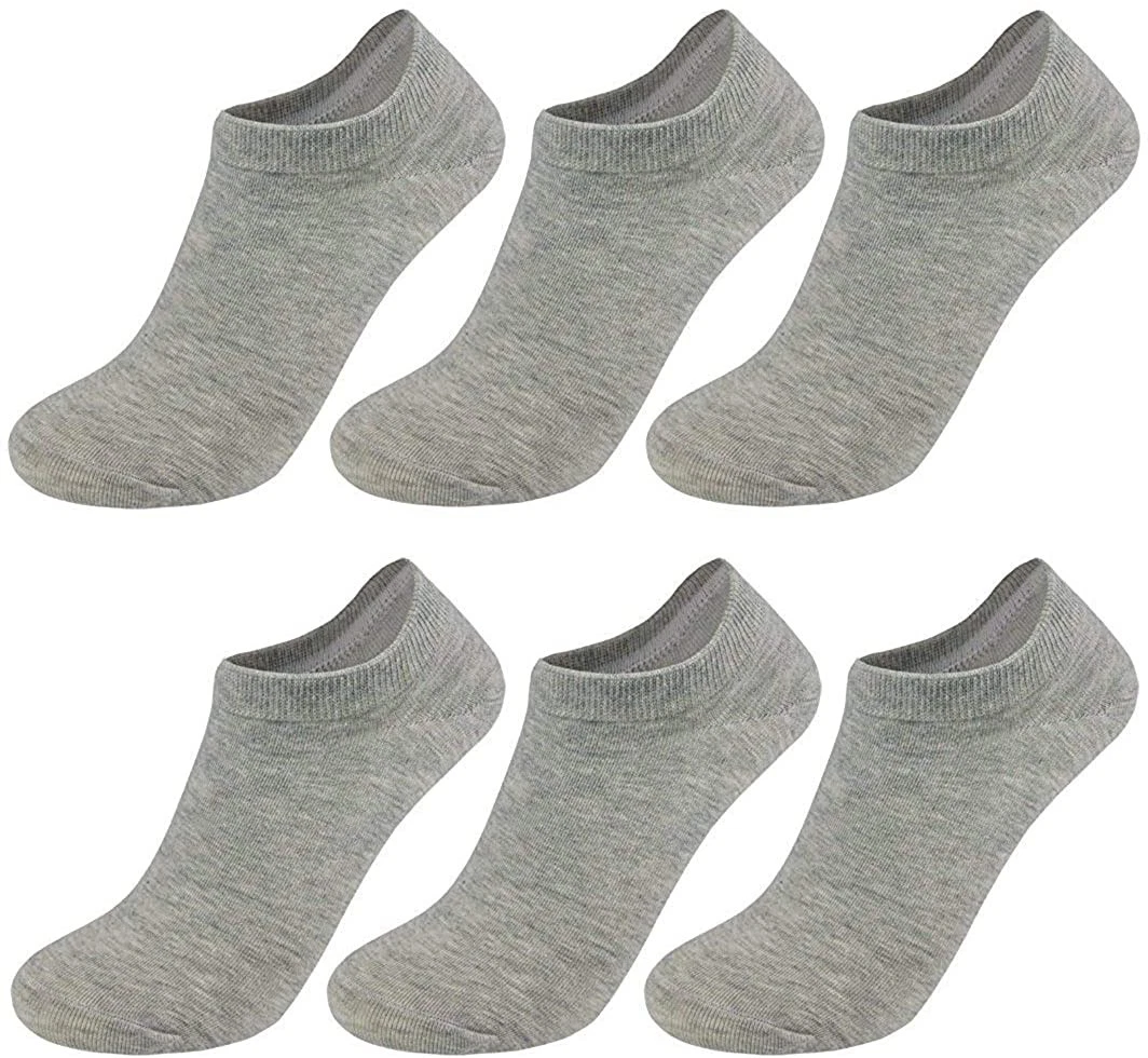 36 Pairs Women's No-Show Ankle Socks (9-11 - Gray) Womens Ankle Sock