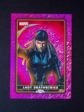 2025 Topps Chrome Deadpool Lady Deadstrike Pink Shimmer /299