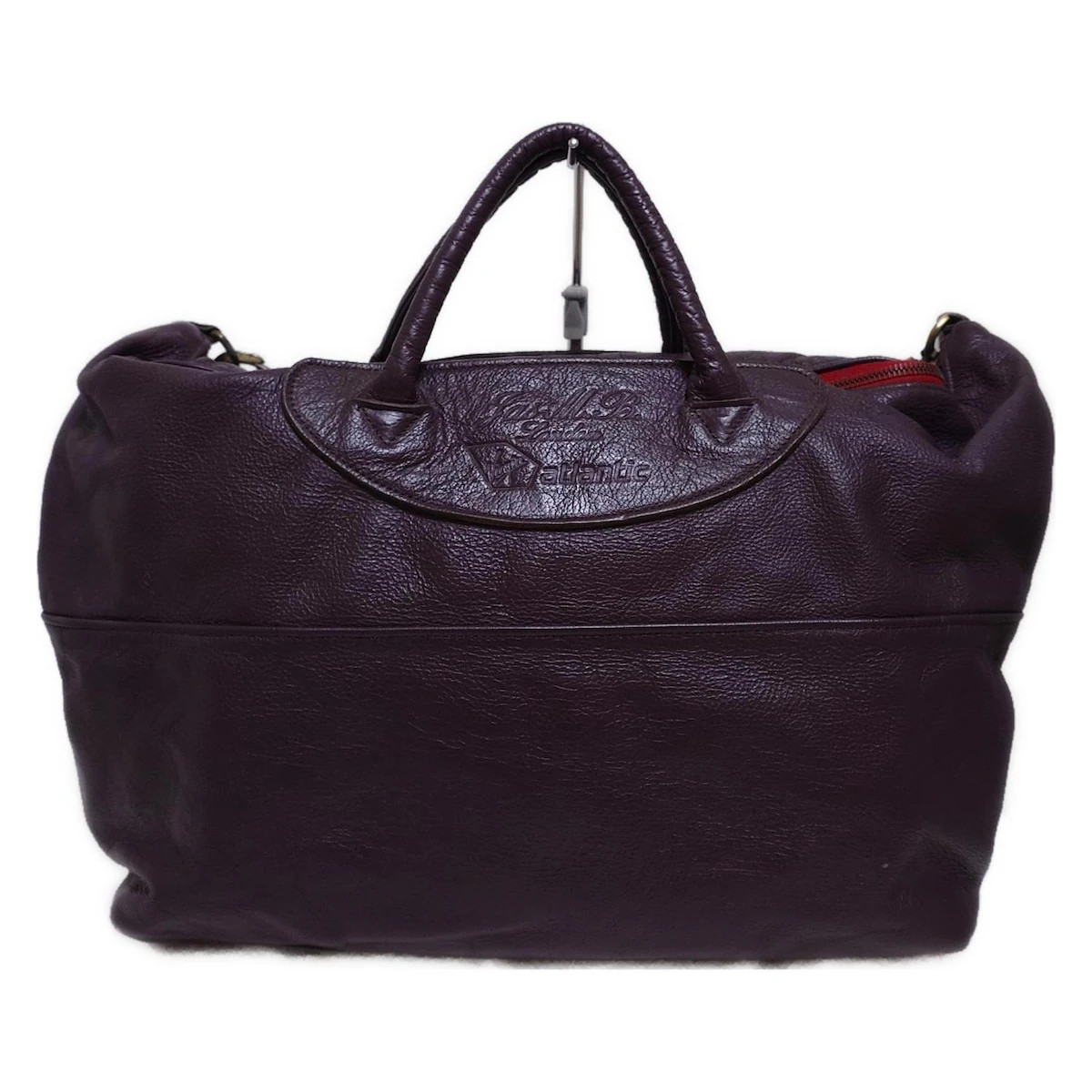 jas.m.b Jas M.B. レザーボストンバッグ ネイビー