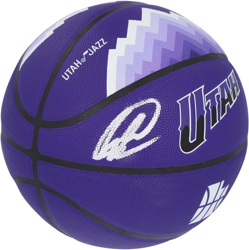 Lauri Markkanen Utah Jazz signiert Wilson 2023-24 Wilson City Sammler Basketball - Bild 1 von 5
