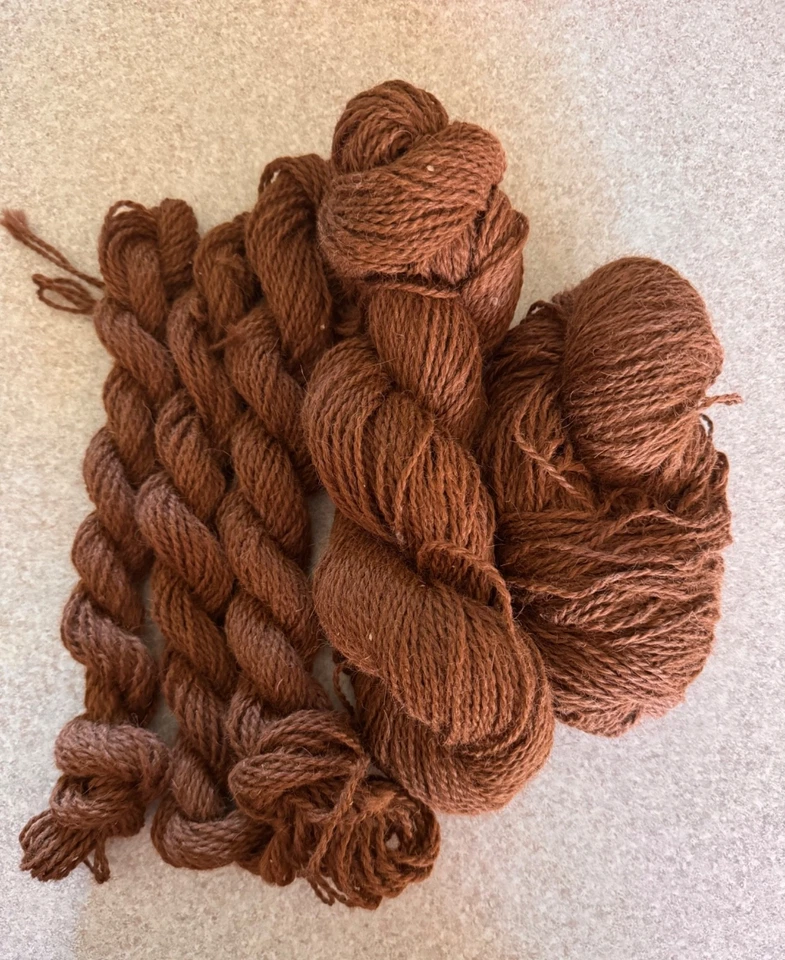 Lot - Hand Spun Wool Llama Yarn Worsted Natural Brown Aran Knit Crochet DIY - Image 3 of 3