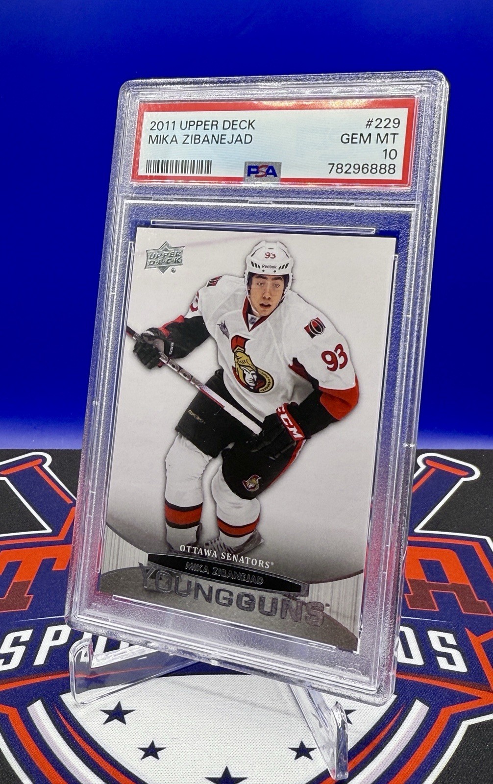 2011-12 Upper Deck - Young Guns Mika Zibanejad #229 (RC) PSA 10