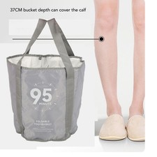 Collapsible Foot Bath Basin Multifunctional Waterproof PortableTravel Foot S OMO