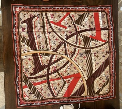 Authentic Louis Vuitton Monogram pop square Scarf