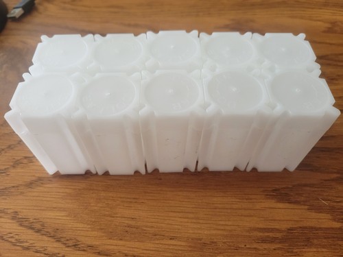 CoinSafe Square Coin Tubes 10 Pack for Small US Dollars Archival Safe Storage