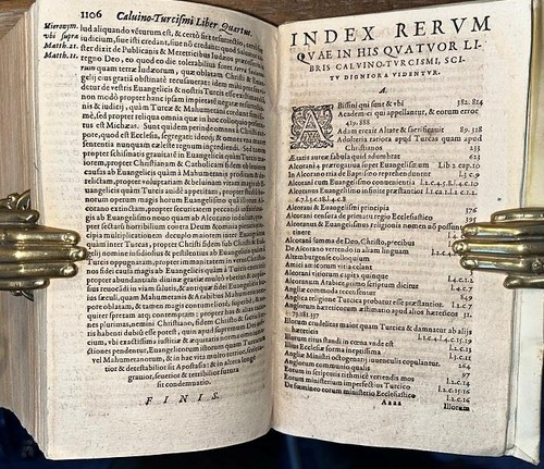 Rare 1603 Wm Rainolds 'Calvino-Turcismus' Anti Calvin Theology Christian / Islam - Imagen 18 de 20