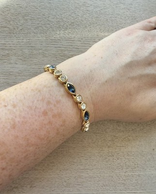 Vintage Tennisarmband goldfarben 80 s/90 s 
