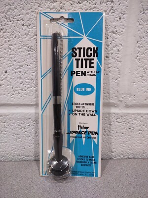fisher Space Pen Stick Tite Pen With 24'' Chain Blue Ink UPC 0111