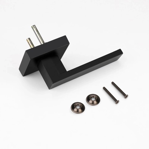 4PK Probrico Door Half Dummy Lever Handle in Matte Black Closet Balcony Pantry - Picture 12 of 12