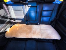 Premium Sheepskin Rear Seat Cover Plush Protection For Your Cars Back Seat