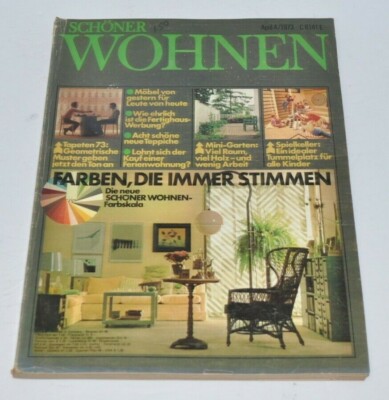 SCHONER WOHNEN vintage German Interior Decor MAGAZINE 1973