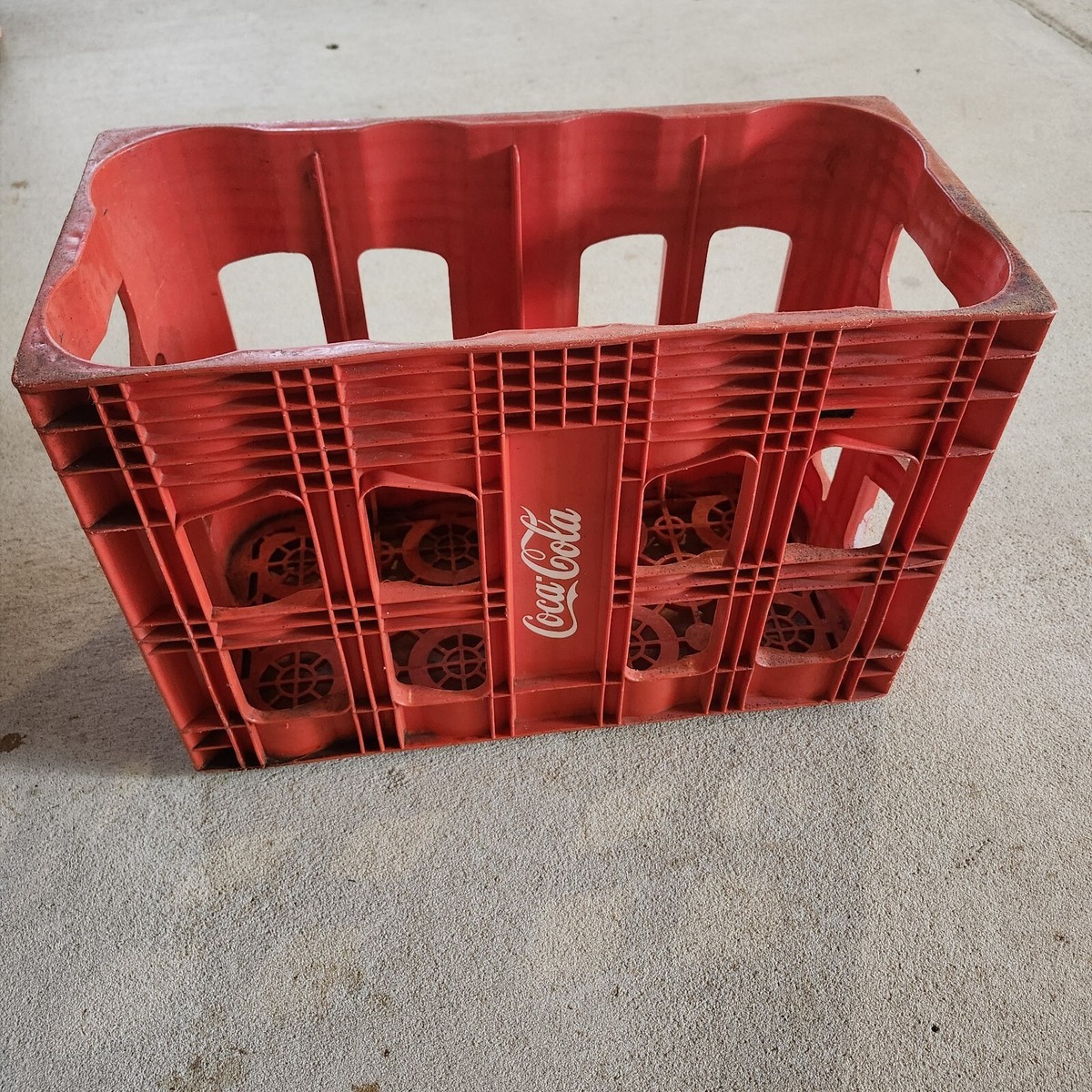 COCA COLA 2 LITER BOTTLE PLASTIC CARRIER COKE CRATE 18 3/4”X 9 1/4