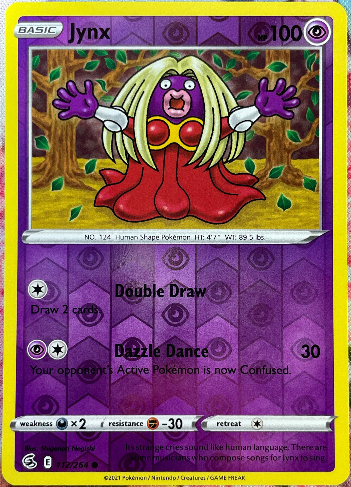 Jynx Reverse Holo - 112/264 - Fusion Strike Pokemon 2021